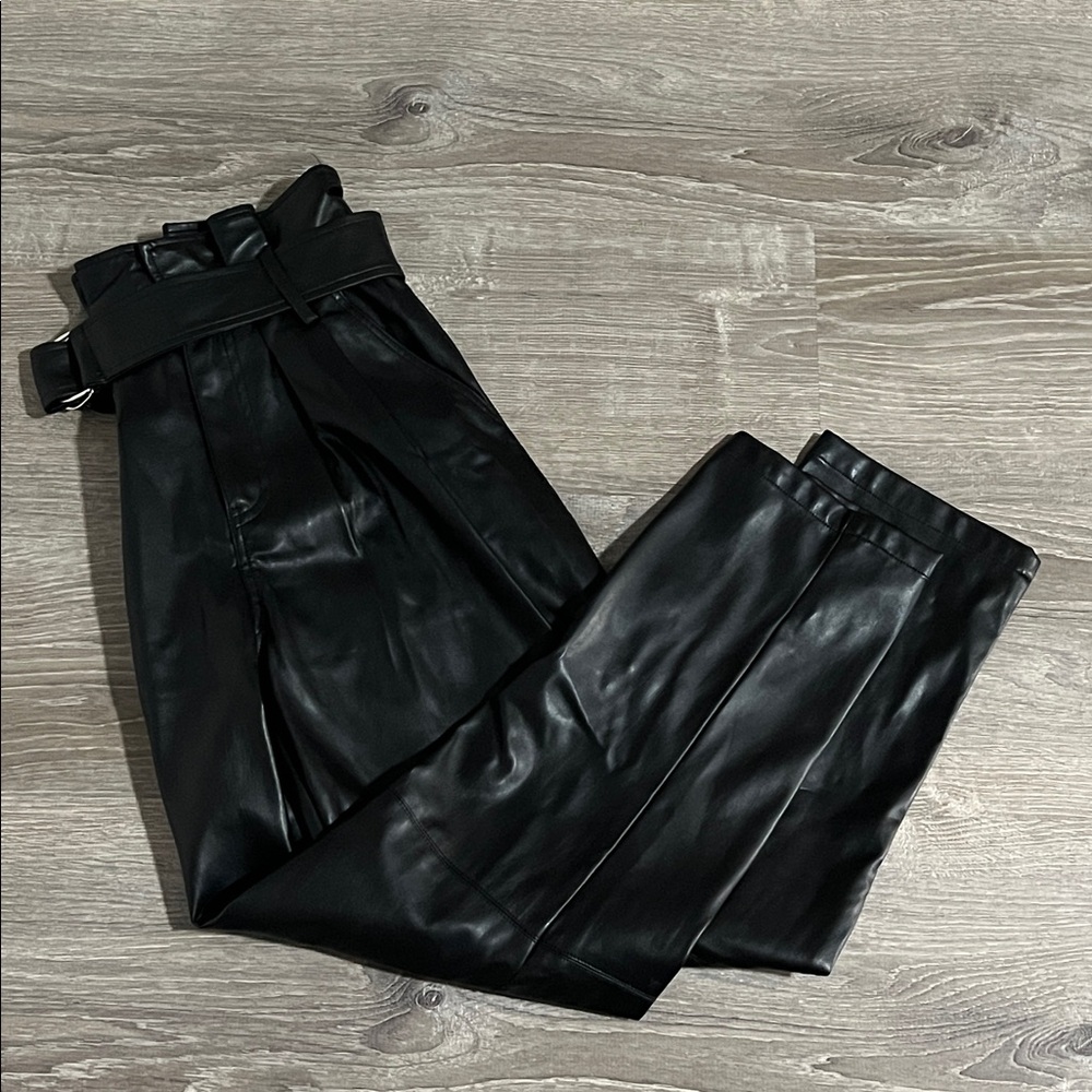 NWT Black Pleather Pants